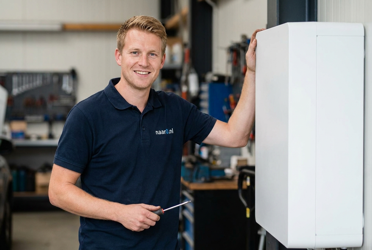 Ruben Smit, monteur installatietechniek bij naar0